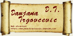Damjana Trgovčević vizit kartica